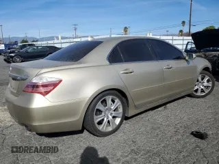 2009 Acura RL Tech Pkg with VIN JH4KB26609C002495, listed as a Copart auction lot 42647185 with 116,942 mi miles and Salvage Title. Bid and sale history available at carsss.com. Image 3.