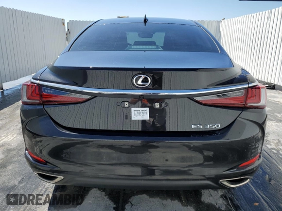 2025 Lexus ES with VIN 58ADZ1B1XSU187007, listed as a Copart auction lot 49093355 with 3,096 mi miles and Salvage Title. Bid and sale history available at carsss.com. Image 6.