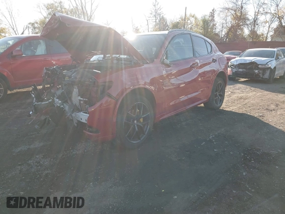 2020 Alfa Romeo Stelvio Sport with VIN ZASPAKAN8L7C87219, listed as a IAAI auction lot 40842412 with 0 mi miles. Bid and sale history available at carsss.com. Image 2.