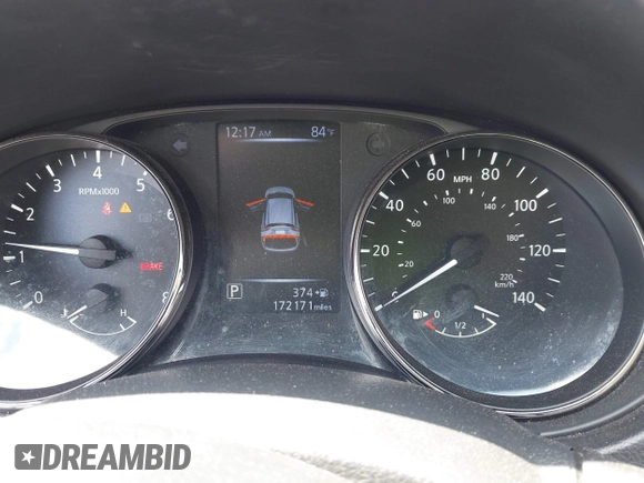 2017 Nissan Rogue SL with VIN JN1BJ1CR4HW119221, listed as a IAAI auction lot 42225236 with 172,171 mi miles and . Bid and sale history available at DreamBid. Image 7.