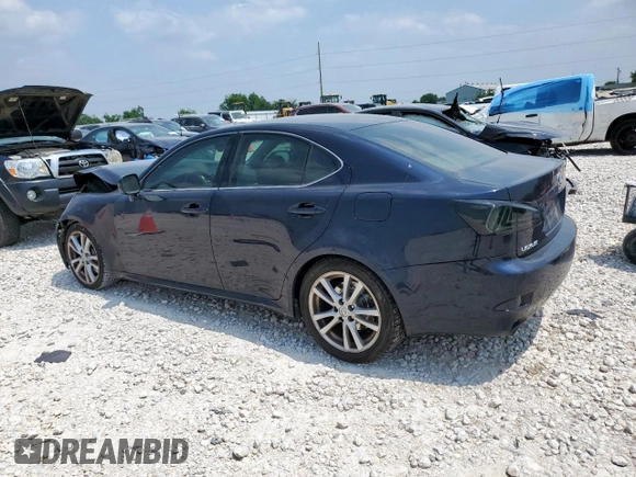 2006 Lexus IS 350 with VIN JTHBE262862006199, listed as a Copart auction lot 57180525 with 187,728 mi miles and Salvage title. Bid and sale history available at DreamBid. Image 2.