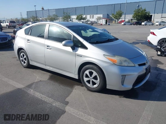 2013 Toyota Prius One with VIN JTDKN3DU2D5629177, listed as a IAAI auction lot 41921772 with 107,478 mi miles. Bid and sale history available at carsss.com. Image 1.