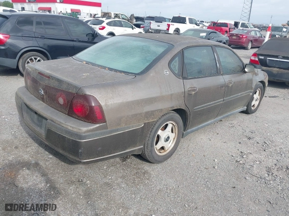 2003 Chevrolet Impala with VIN 2G1WF52E339357819, listed as a IAAI auction lot 41918563 with 1 mi miles. Bid and sale history available at carsss.com. Image 4.