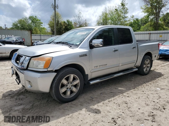 2010 Nissan Titan SE with VIN 1N6BA0ED2AN313022, listed as a Copart auction lot 51222275 with 137,640 mi miles and Salvage title. Bid and sale history available at DreamBid. Image 1.