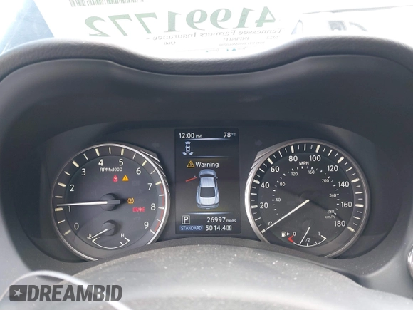 2022 Infiniti Q60 Red Sport 400 with VIN JN1FV7LK0NM660799, listed as a IAAI auction lot 41991772 with 26,997 mi miles and . Bid and sale history available at DreamBid. Image 7.