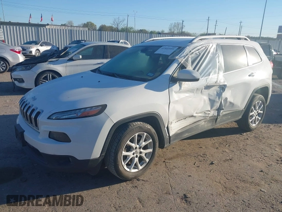 2018 Jeep Cherokee Latitude Plus with VIN 1C4PJLLB1JD590634, listed as a IAAI auction lot 41801859 with 89,457 mi miles. Bid and sale history available at carsss.com. Image 2.