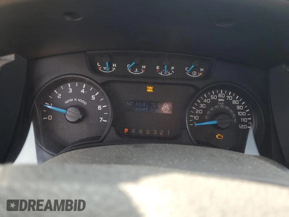 2013 Ford F-150 XL with VIN 1FTMF1CM5DFB61287, listed as a Copart auction lot 48932165 with 149,185 mi miles and Clean Title. Bid and sale history available at carsss.com. Image 9.