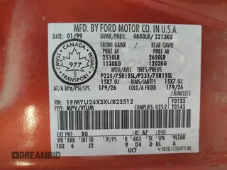 1999 Ford Explorer Sport z VIN 1FMYU24X3XUB23512, wystawiony jako Copart lot #82668734 z przebiegiem 228 701 mil mil oraz Szkoda całkowita • Salvage title. Historia ofert i sprzedaży dostępna na DreamBid. Obrazek 13.