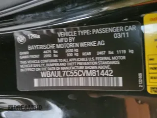 2012 BMW 1 Series 128i z VIN WBAUL7C55CVM81442, wystawiony jako Copart lot #48888025 z przebiegiem 203 619 mil mil oraz Czysty tytuł • Clean title. Historia ofert i sprzedaży dostępna na DreamBid. Obrazek 12.