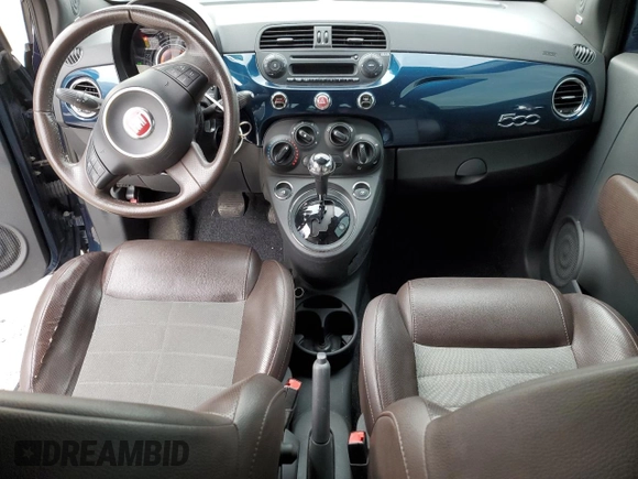 2013 FIAT 500 Sport with VIN 3C3CFFBRXDT544786, listed as a Copart auction lot 50121905 with 109,455 mi miles and Salvage Title. Bid and sale history available at carsss.com. Image 8.