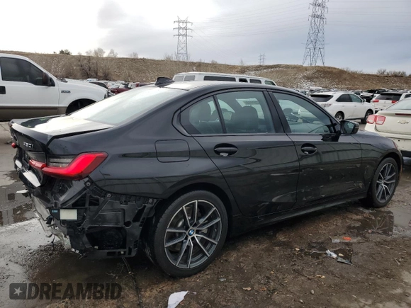 2019 BMW 3 Series 330i xDrive with VIN 3MW5R7J52K8A05284, listed as a Copart auction lot 82251444 with 29,379 mi miles and Salvage Title. Bid and sale history available at DreamBid. Image 3.