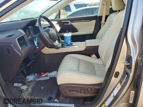 2017 Lexus RX with VIN 2T2BGMCA8HC017531, listed as a Copart auction lot 75051144 with 51,648 mi miles and Salvage Title. Bid and sale history available at carsss.com. Image 7.