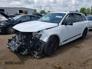 2021 Audi SQ7 Prestige with VIN WA1VWBF79MD000480, listed as a Copart auction lot 58414163 with 23,238 mi miles and . Bid and sale history available at DreamBid. Image 1.
