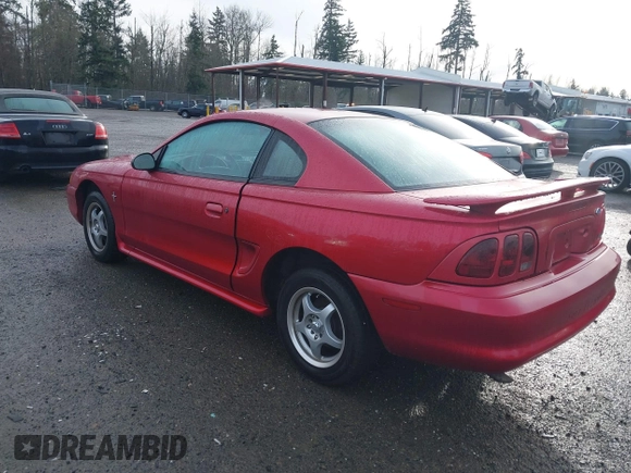 1996 Ford Mustang with VIN 1FALP4042TF223781, listed as a IAAI auction lot 41197025 with 116,106 mi miles. Bid and sale history available at carsss.com. Image 3.