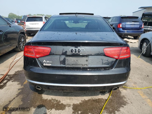 2013 Audi A8 L 3.0L with VIN WAURGAFD7DN010002, listed as a Copart auction lot 61112853 with 56,246 mi miles and Salvage Title. Bid and sale history available at carsss.com. Image 6.