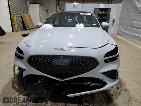 2022 Genesis G70 3.3T with VIN KMTG54TEXNU103314, listed as a Copart auction lot 50079415 with 46,603 mi miles and Salvage Title. Bid and sale history available at DreamBid. Image 5.