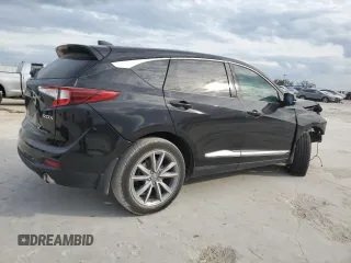 2020 Acura RDX w/Technology Pkg with VIN 5J8TC1H58LL003212, listed as a Copart auction lot 43261514 with 37,660 mi miles. Bid and sale history available at carsss.com. Image 3.