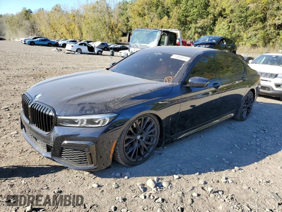 2021 BMW 7 Series 750i xDrive with VIN WBA7U2C06MCG52541, listed as a Copart auction lot 71303073 with 40,892 mi miles. Bid and sale history available at carsss.com. Image 1.