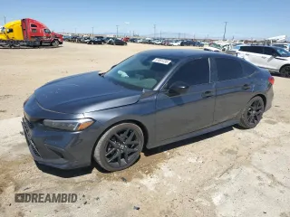 2023 Honda Civic Sport with VIN 2HGFE2F50PH530728, listed as a Copart auction lot 57081235 with 47,260 mi miles and Salvage title. Bid and sale history available at DreamBid. Image 1.