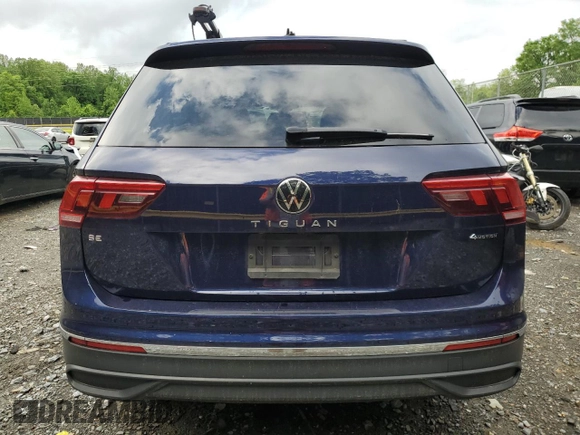 2023 Volkswagen Tiguan SE with VIN 3VVMB7AX5PM073857, listed as a Copart auction lot 55640065 with 16,177 mi miles and Salvage title. Bid and sale history available at DreamBid. Image 6.