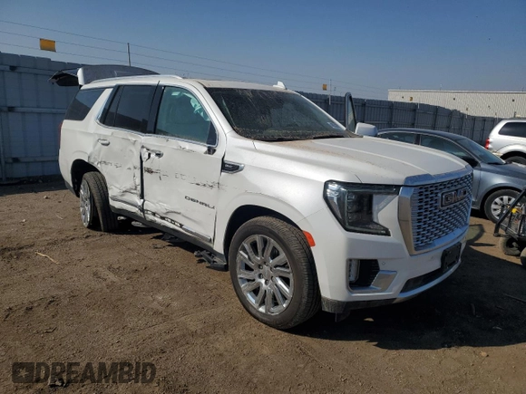 2021 GMC Yukon Denali with VIN 1GKS2DKL6MR477295, listed as a Copart auction lot 48206505 with 44,940 mi miles and Salvage Title. Bid and sale history available at carsss.com. Image 4.