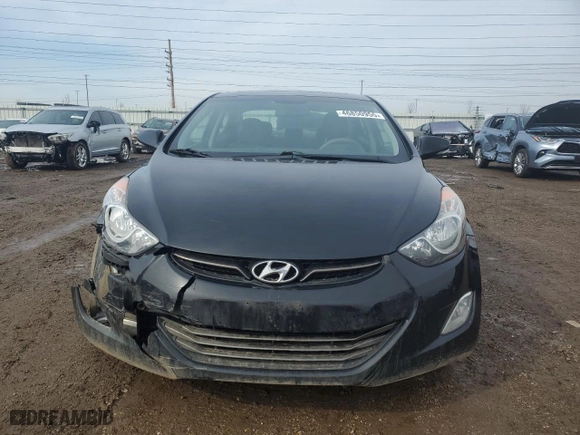 2012 Hyundai Elantra Limited with VIN 5NPDH4AE3CH144290, listed as a Copart auction lot 46850955 with 151,302 mi miles and Salvage Title. Bid and sale history available at carsss.com. Image 5.