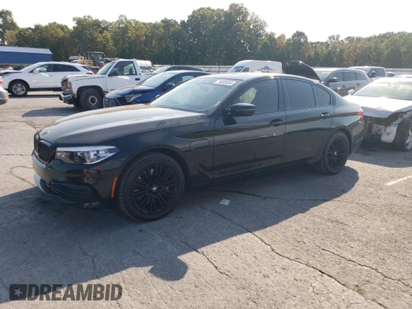 2019 BMW 5 Series 530e xDrive with VIN WBAJB1C5XKB376818, listed as a Copart auction lot 74683034 with 108,066 mi miles and Salvage title. Bid and sale history available at DreamBid. Image 1.