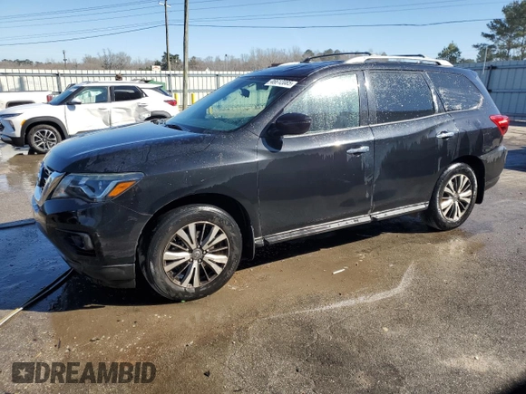 2019 Nissan Pathfinder SL with VIN 5N1DR2MN9KC585277, listed as a Copart auction lot 46612085 with 142,152 mi miles and Salvage title. Bid and sale history available at DreamBid. Image 1.