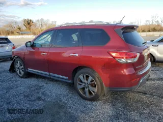 2014 Nissan Pathfinder Platinum with VIN 5N1AR2MM8EC727715, listed as a Copart auction lot 48992395 with 165,048 mi miles and Salvage title. Bid and sale history available at DreamBid. Image 2.
