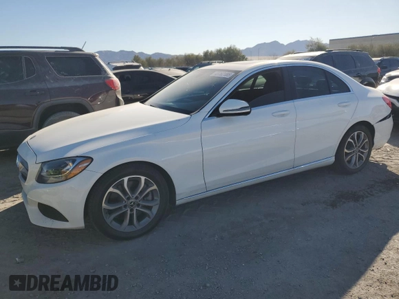 2018 Mercedes-Benz C 300 with VIN 55SWF4JB2JU273443, listed as a Copart auction lot 43762185 with 69,137 mi miles and Salvage Title. Bid and sale history available at DreamBid. Image 1.