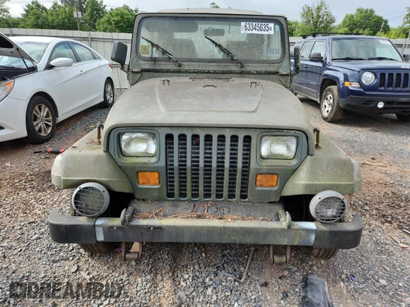 1992 Jeep Wrangler with VIN 2J4FY49S2NJ554502, listed as a Copart auction lot 63345035 with 113,897 mi miles and Clean title. Bid and sale history available at DreamBid. Image 5.