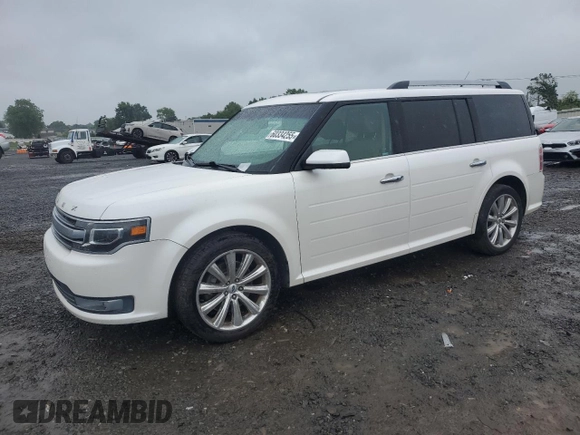 2013 Ford Flex Limited z VIN 2FMGK5D88DBD00813, wystawiony jako Copart lot #60334255 z przebiegiem 170 614 mil mil oraz Czysty tytuł • Clean title. Historia ofert i sprzedaży dostępna na DreamBid. Obrazek 1.