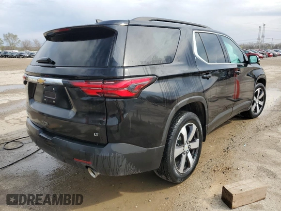 2022 Chevrolet Traverse LT z VIN 1GNERHKW8NJ113120, wystawiony jako Copart lot #52625205 z przebiegiem Nie podano mil oraz Szkoda całkowita • Salvage title. Historia ofert i sprzedaży dostępna na DreamBid. Obrazek 3.