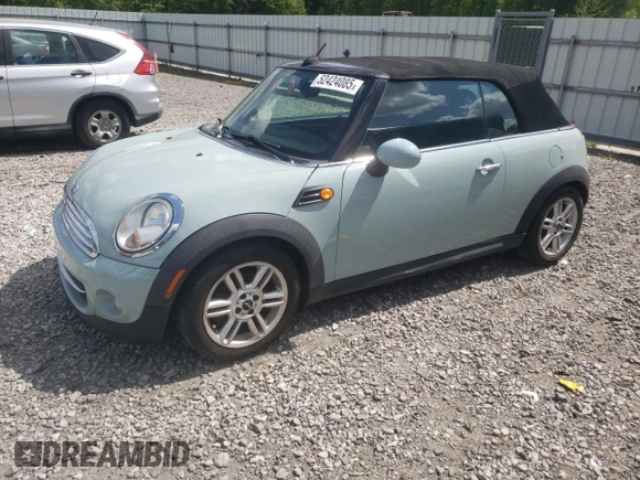 2012 MINI Convertible с VIN WMWZN3C5XCT134595, выставлен на аукционе Copart как лот 52752455 с пробегом 145 915 миль миль и Чистый • Clean title. История ставок и продаж доступна на DreamBid. Изображение 1.