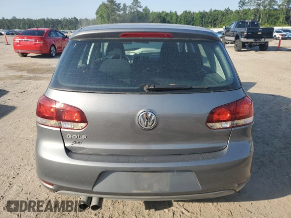 2011 Volkswagen Golf with VIN WVWDA7AJ1BW261006, listed as a Copart auction lot 56960695 with Not provided miles and Salvage title. Bid and sale history available at DreamBid. Image 6.
