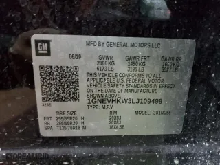 2020 Chevrolet Traverse LT Leather with VIN 1GNEVHKW3LJ109498, listed as a Copart auction lot 83551664 with 90,027 mi miles and Non Repairable. Bid and sale history available at carsss.com. Image 14.