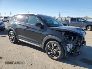 2019 Hyundai Tucson Ultimate with VIN KM8J3CAL6KU047045, listed as a Copart auction lot 50370685 with 53,142 mi miles and Salvage Title. Bid and sale history available at carsss.com. Image 4.