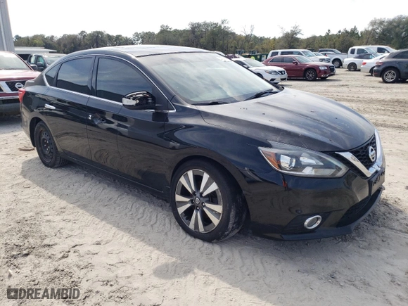 2017 Nissan Sentra SV with VIN 3N1AB7APXHY229518, listed as a Copart auction lot 46950195 with 104,763 mi miles and Salvage Title. Bid and sale history available at carsss.com. Image 4.