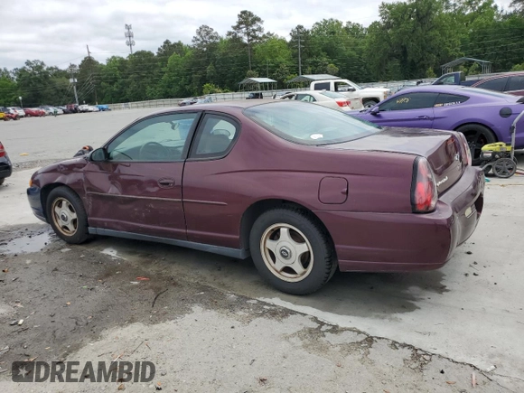2004 Chevrolet Monte Carlo LS z VIN 2G1WW12E049268560, wystawiony jako Copart lot #54673115 z przebiegiem Nie podano mil oraz Szkoda całkowita • Salvage title. Historia ofert i sprzedaży dostępna na DreamBid. Obrazek 2.