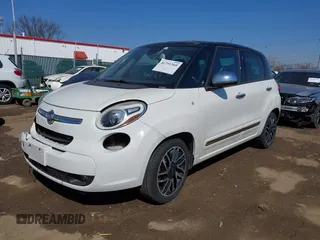 2014 FIAT 500L Lounge z VIN ZFBCFACHXEZ028896, wystawiony jako IAAI lot #41751360 z przebiegiem 157 966 mil mil oraz . Historia ofert i sprzedaży dostępna na DreamBid. Obrazek 2.