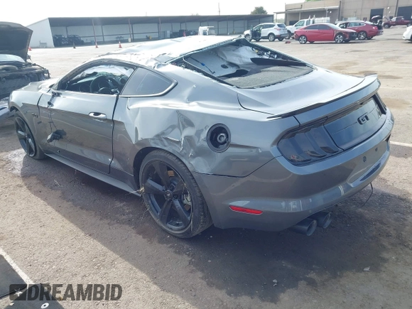 2022 Ford Mustang GT with VIN 1FA6P8CF2N5131421, listed as a IAAI auction lot 42047492 with 21,376 mi miles and . Bid and sale history available at DreamBid. Image 3.