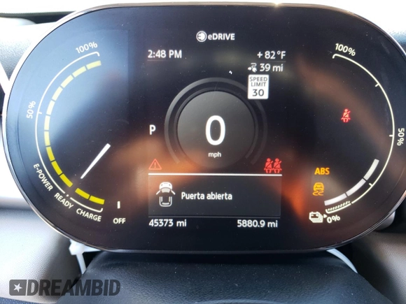 2020 MINI Hardtop Cooper SE with VIN WMWXP3C07L2M43632, listed as a Copart auction lot 79242974 with 45,373 mi miles and Salvage Title. Bid and sale history available at DreamBid. Image 9.