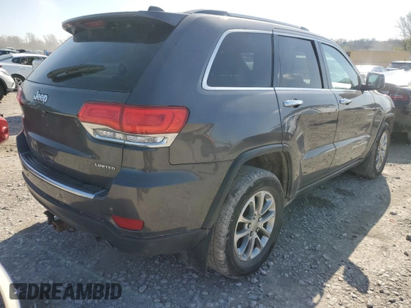 2015 Jeep Grand Cherokee Limited with VIN 1C4RJFBG4FC157894, listed as a Copart auction lot 52006285 with 153,029 mi miles and Salvage Title. Bid and sale history available at carsss.com. Image 3.