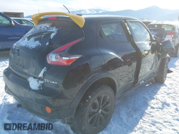 2016 Nissan Juke S with VIN JN8AF5MV9GT657060, listed as a IAAI auction lot 41505240 with Not Provided miles and . Bid and sale history available at carsss.com. Image 4.