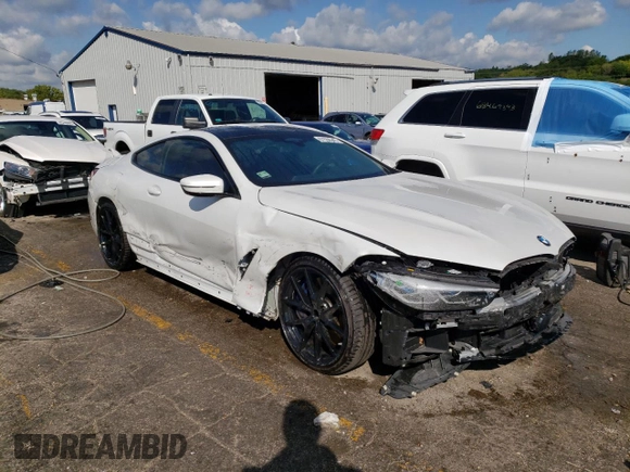 2019 BMW 8 Series M850i xDrive with VIN WBABC4C51KBU95991, listed as a Copart auction lot 67556343 with 21,102 mi miles. Bid and sale history available at carsss.com. Image 4.