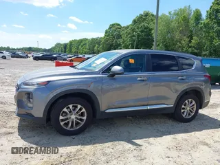 2019 Hyundai Santa Fe SE with VIN 5NMS23AD3KH083786, listed as a IAAI auction lot 42196828 with Not Provided miles and . Bid and sale history available at DreamBid. Image 6.