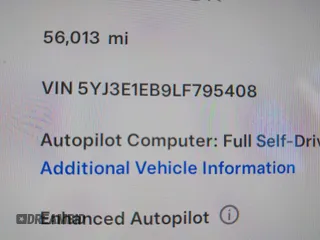 2020 Tesla Model 3 Long Range with VIN 5YJ3E1EB9LF795408, listed as a IAAI auction lot 41735428 with 56,013 mi miles. Bid and sale history available at carsss.com. Image 9.