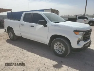 2022 Chevrolet Silverado 1500 Work Truck with VIN 1GCRDAED7NZ506649, listed as a Copart auction lot 46708605 with 91,628 mi miles and Clean Title. Bid and sale history available at DreamBid. Image 4.
