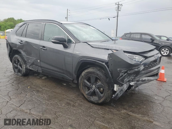 2021 Toyota RAV4 Hybrid XSE with VIN 4T3E6RFVXMU032385, listed as a Copart auction lot 53966625 with 113,506 mi miles and Salvage title. Bid and sale history available at DreamBid. Image 4.
