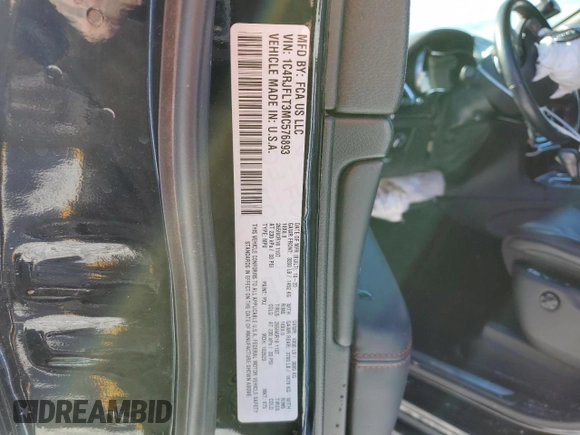 2021 Jeep Grand Cherokee Trailhawk with VIN 1C4RJFLT3MC576893, listed as a Copart auction lot 87548345 with 0 mi miles and Salvage Title. Bid and sale history available at carsss.com. Image 14.